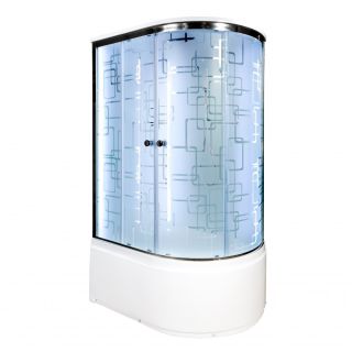 Душевая кабина Deto ЕМ4511 L LED 110х80х220 см